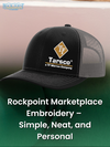 Rockpoint Marketplace Embroidery – Simple, Neat, and Personal